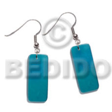 Dangling 20mmx8mm rectangular two tone