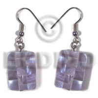 Dangling rectangular 35mmx26mm lilac