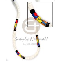 White clam heishi 4-5mm