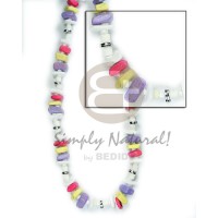 White rose white clam heishe