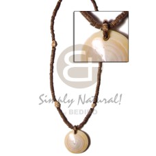 2-3mm coconut heishi brown nassa alt.