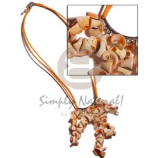 Double orange wax cord