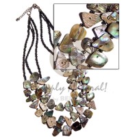 3 rows multilayered paua