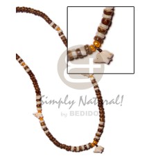 4-5mm coconut pokalet. natural brown