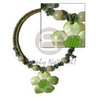 2-3mm olive green coconut heishe