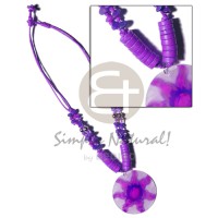 2 layer knotted lilac cord