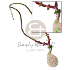 2-3mm olive green coconut heishe