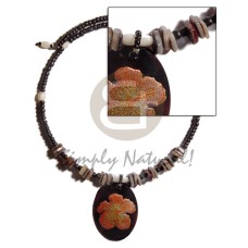 2-3mm black coconut pokalet. choker