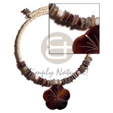 4-5mm bleach coconut pokalet. choker