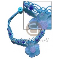 Macrame wax cord choker