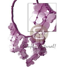 Subdued lavender macrame dyed