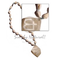 Nassa white glass beads