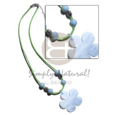 40mm pastel blue kabibe flower