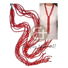 Scarf necklace - 7 rows