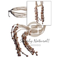 Scarf necklace - 6 rows