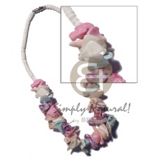 Pastel crazy cut shells in