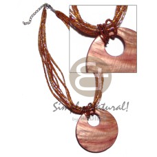 7 rows golden brown cut glass