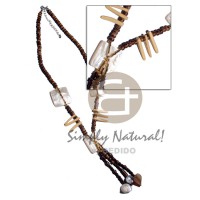 Tassled 4-5mm coconut pukalet tiger