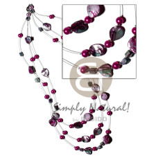 Floating lavender kabibe shell nuggets