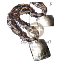 6 layers intertwined cut beads 4-5mm