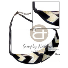 Choker double black wax