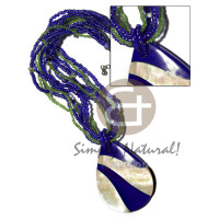 6 rows 2-3mm heishi glass