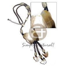 2-3mm dark gray coconut heishe