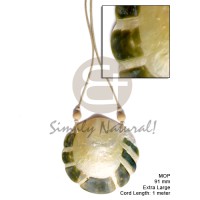 Beige leather thong 80mm