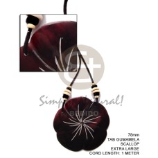 Leather thong 80mm tab