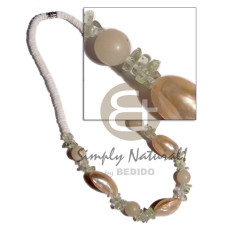 4-5mm white clam heishe