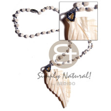 Floating white clam heishe