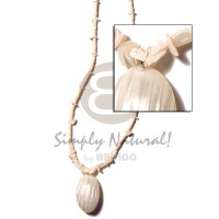 2-3mm coconut heishi bleach silver