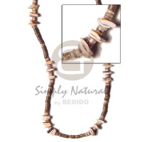 2-3 nat brown coconut heishe