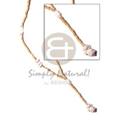 Y necklace 2-3 coconut heishe