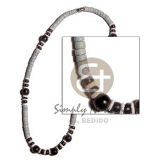 4-5mm coconut heishi light blue