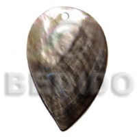 Inverted teardrop blacklip 45mmx32mm