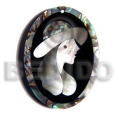 50mmx38mm oval pendant elegant hat