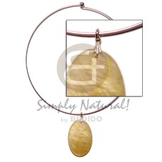 Nickel-free silver hoop ring