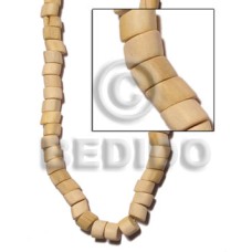 Natural white wood round irregular