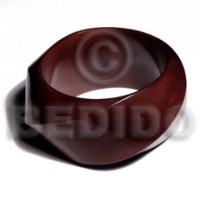 Twisted chunky bangle reddish
