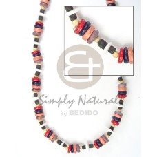 Coconut pukalet red black violet combination