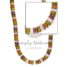 4-5mm pukalet wine orange olive gren bleach white