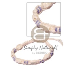 White cord macrame choker