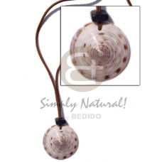 Leather thong round cunos