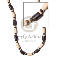 Black white wood tube coco