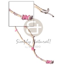 Y necklace 2-3 coconut bleach