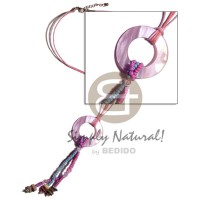 Lavender 40mm hammershell ring