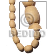 Natural white wood barrel 23mmx30mm