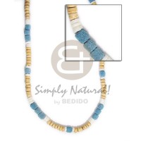 4-5mm nat wht coconut pukalet blue