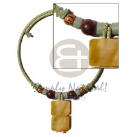 Olive green 2-3mm coconut heishe